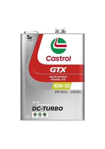 Castrol(カストロール) エンジンオイル GTX DC-TURBO 10W-30 API SM/CF Performance 4L 4輪ガソリン/ディーゼル車両用